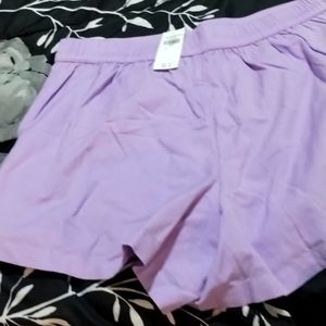 Lavender shorts